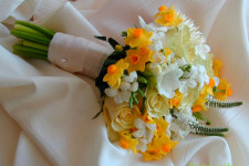 Свадьба в мятном и жёлтом цветах