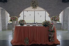 Персиковая свадьбы в "Маринс Парке"