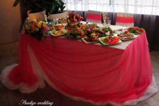 Свадьба в малиновом и розовом цветах