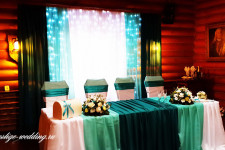 Ресторан "Адмирал", свадьба в бирюзовом цвете