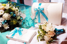 Ресторан "Адмирал", свадьба в бирюзовом цвете
