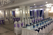 Оформление зала на свадьбу в кафе "Диво"