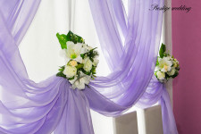 Оформление свадьбы фиолетовым цветом
