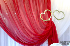 Оформление свадьбы, красный цвет