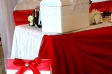 Оформление свадьбы, красный цвет