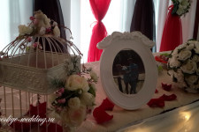 Оформление свадьбы в шоколадном и красном цветах